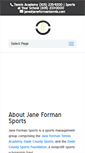 Mobile Screenshot of janeformansports.com